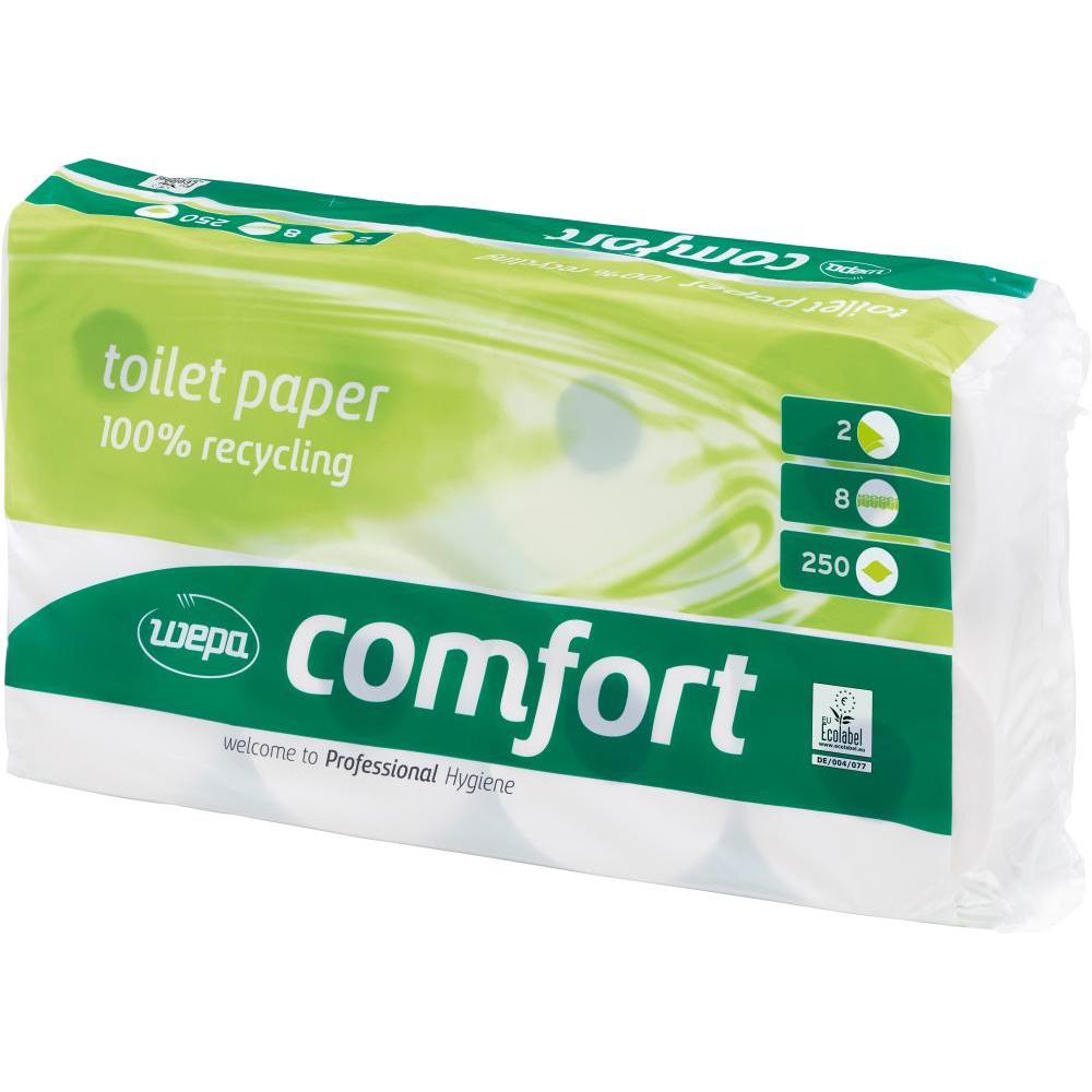 Satino by Wepa, Toilettenpapier, Toilettenpapier Comfort Recycl (250 x)