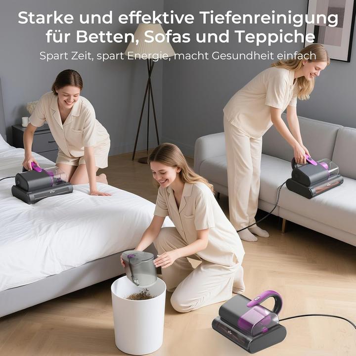 Produktbild Bear Rock Milbensauger mit UV-C Licht und 15kpa Saugkraft