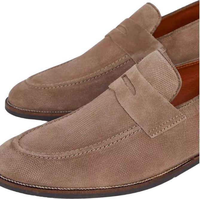 Actual product image Debenhams Mens Perforated Suede Penny Loafers (45.5)
