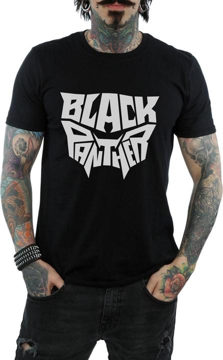 Image du produit Mens Black Panther Worded Emblem T-Shirt (XXL)