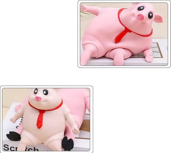 Produktbild I Am Creative Anti-Stress Knautsch Schwein 23x15cm Squishy Spielzeug Rosa