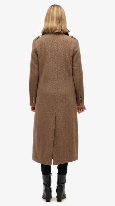 Actual product image Superdry Women's buttoned wool blend coat