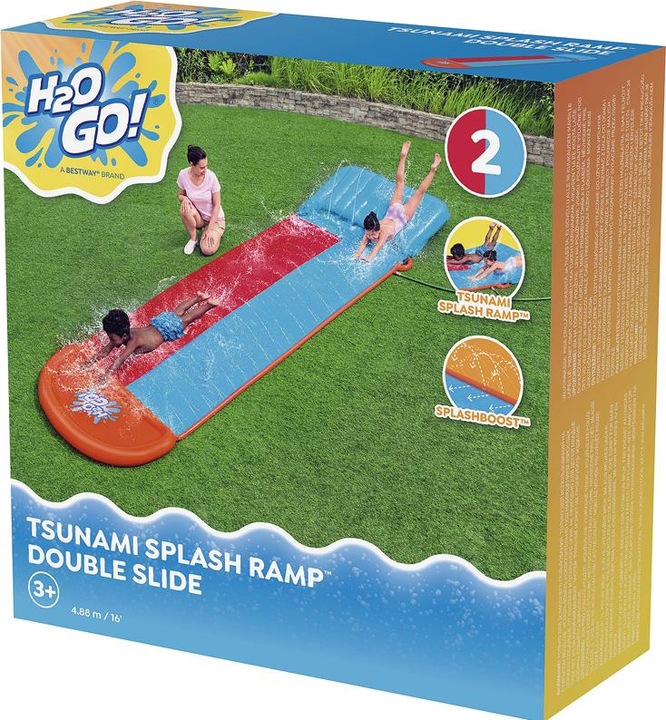 Produktbild Bestway H2OGO. 2 Personen Wasserrutsche Tsunami Splash Rampe
