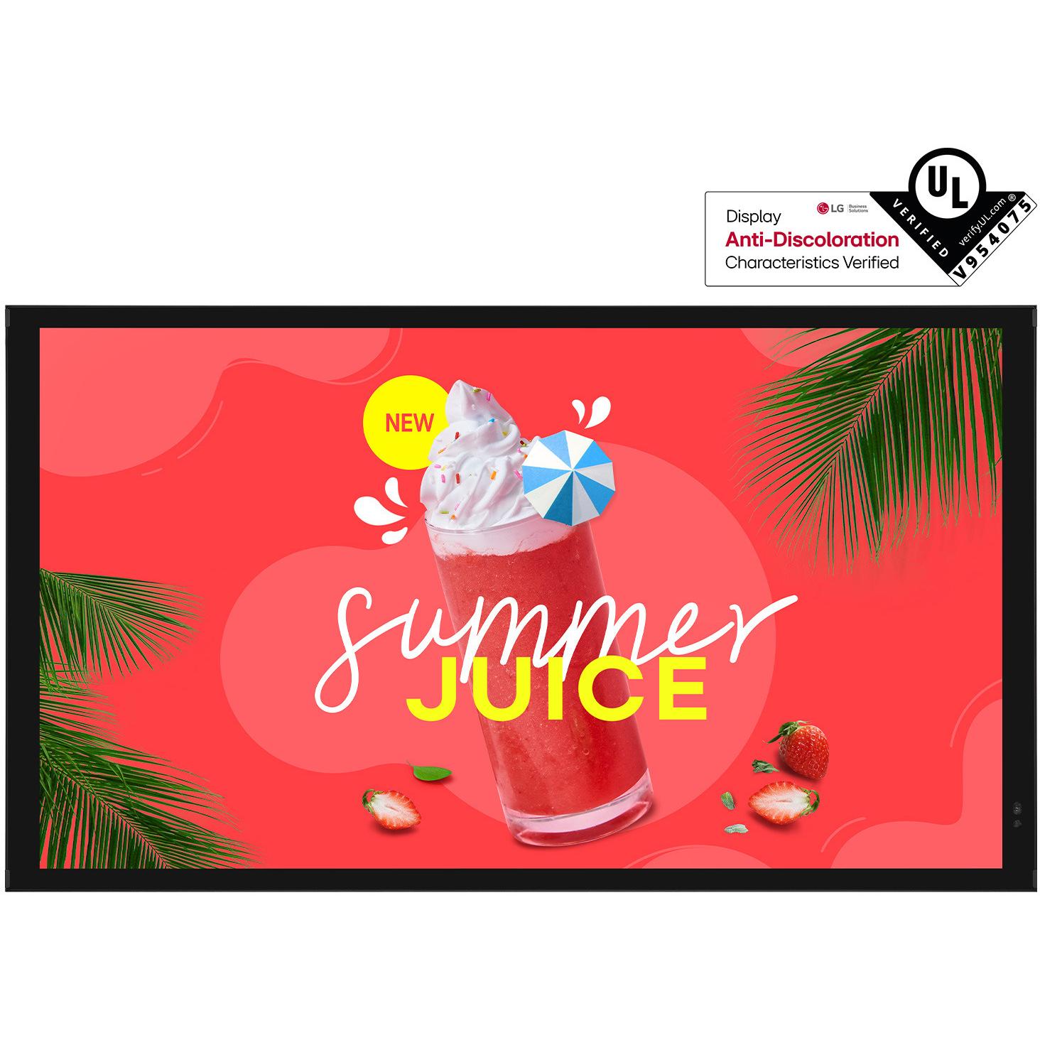 LG 55XE3P-B Signage Display 55inch Outdoor Display (1920 x 1080 Pixel, 55"), Digital Signage, Schwar