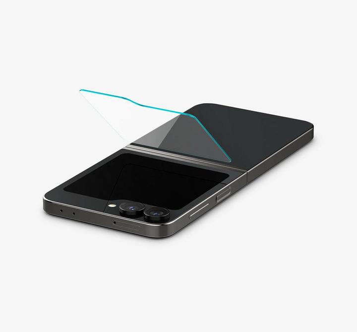Produktbild Spigen EZ Fit Gehärtetes Glas Clear Displayschutzfolie Samsung Galaxy Z Flip 6 2-Pack (2 Stück, Samsung Galaxy Z Flip6)