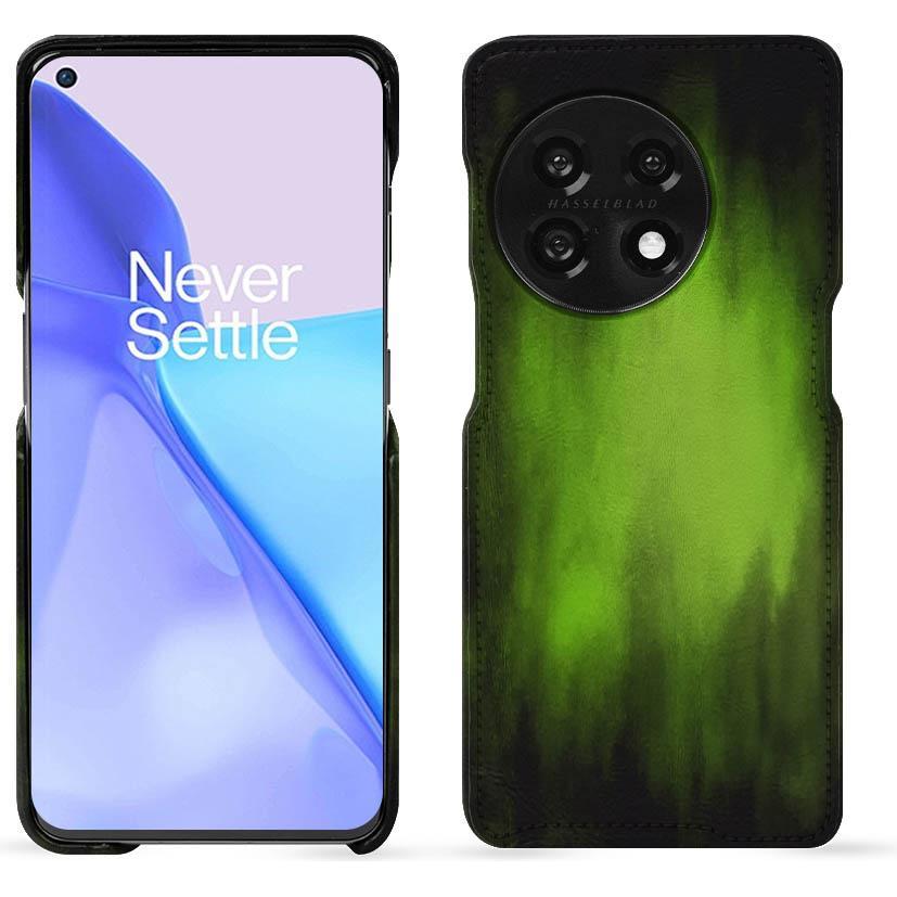 Noreve Lederschutzhülle (OnePlus 11), Smartphone Hülle, Grün