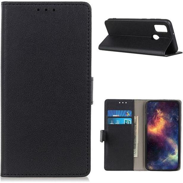 MU Classic Classic III Leder Bookcover Series (Wiko View 5 Plus, Wiko View 5), Smartphone Hülle, Schwarz