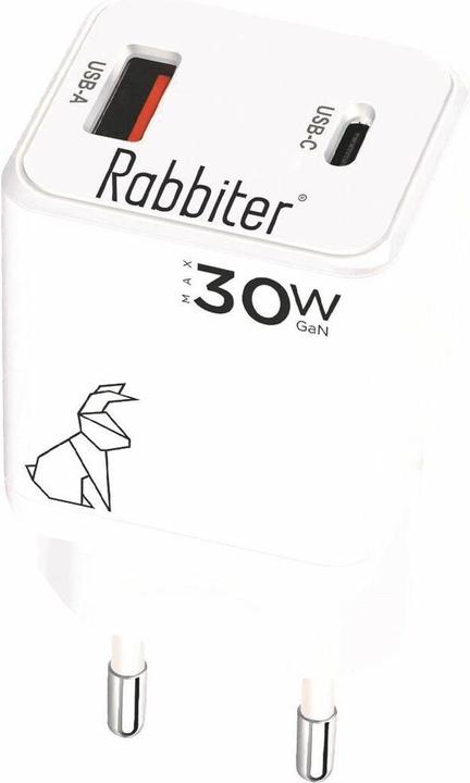 Actual product image Rabbiter Smartphone power supply (30 W, 2 ports)