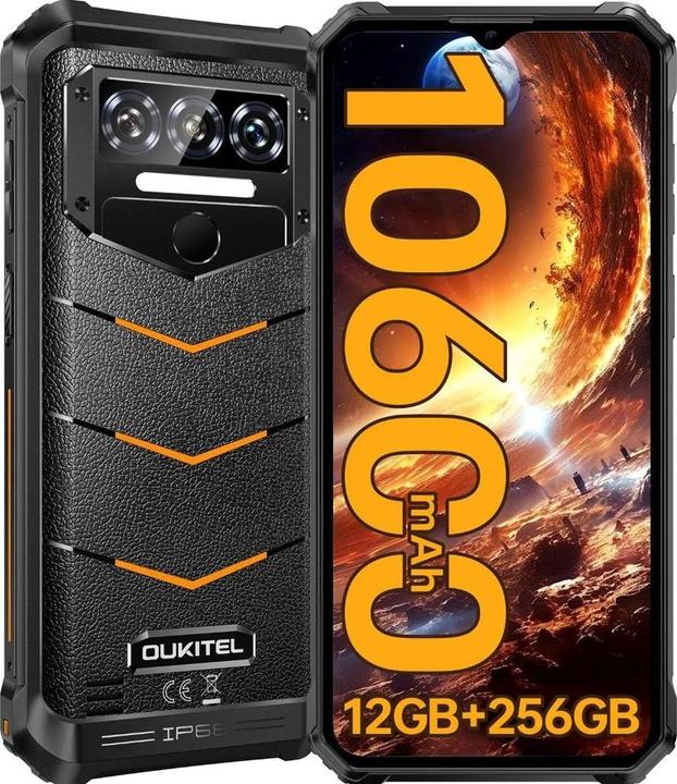 Image du produit Oukitel WP38 (256 Go, Orange, 6.52", Double SIM hybride, 4G)