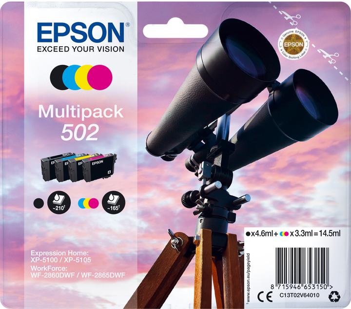 Produktbild Epson 502 Multipack (M, C, Y, BK)