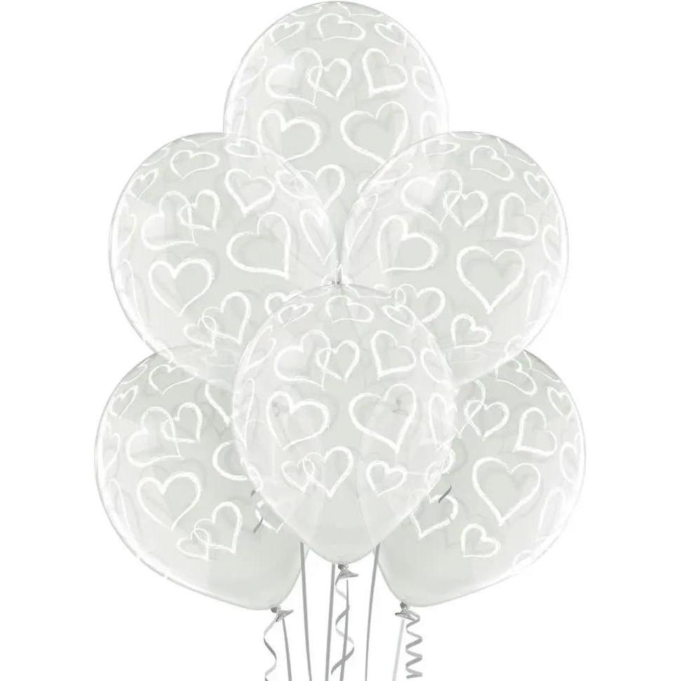 Belbal Herze transparent Ballon