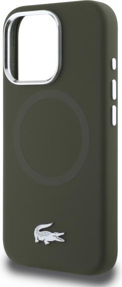 Image du produit Lacoste LCHMP16XSMAB iPhone 16 Pro Max 6.9" cible/khaki étui rigide en silicone Croco Logo MagSafe (Apple iPhone 16 Pro Max)