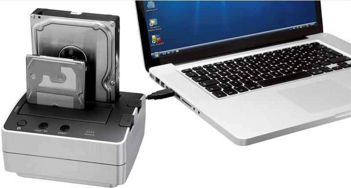 Actual product image Freecom Hard Drive Dock, SATA HDD Duplicator, USB 2.0, eSATA