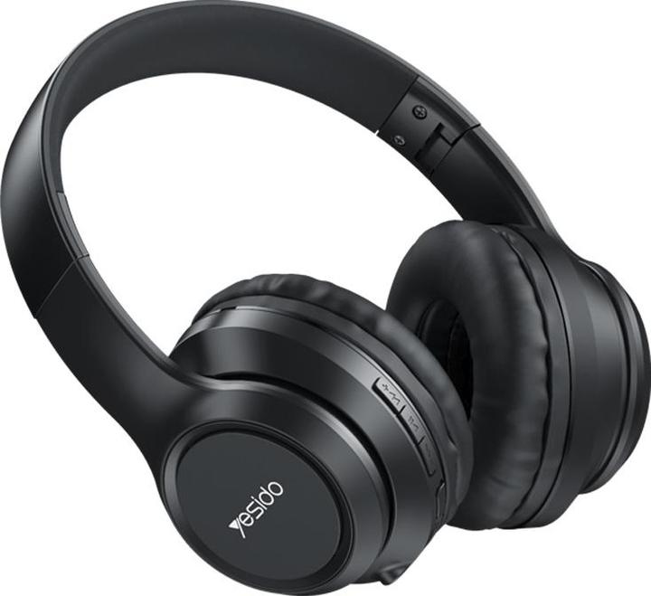 Produktbild Yesido - Wireless Headphones (EP03) - Foldable with Noise Canceling, Super Bass - Black (ANC, 14 h, Kabellos)