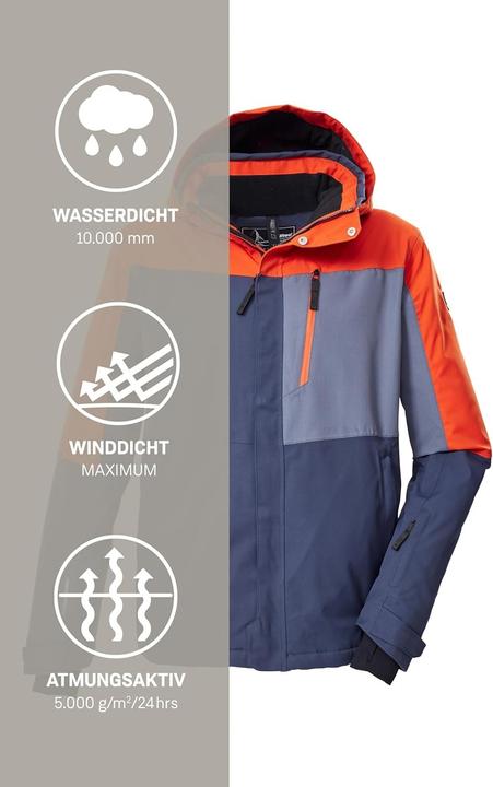 Immagine prodotto Killtec Giacca da Sci con Cappuccio Staccabile e Paraneve (4XL)