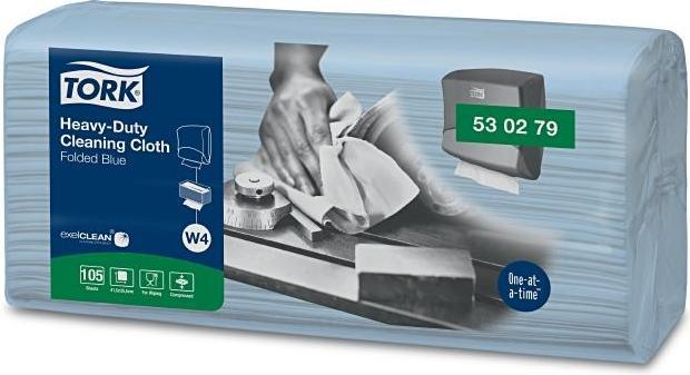 Image du produit Tork Chiffon non tissé 35,5x41,5cm bleu 1 pli 4x105 pièces