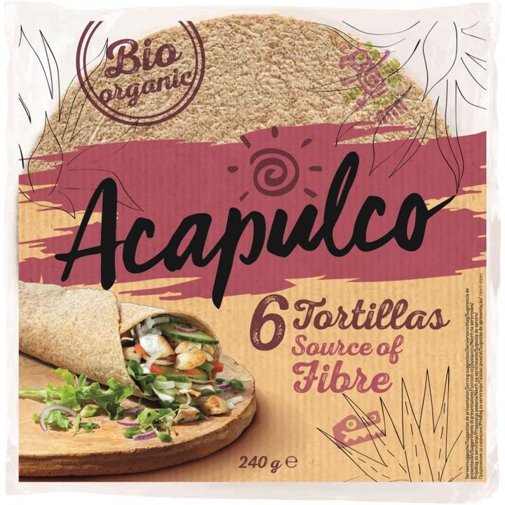 Produktbild Acapulco Tortillas 6 Wraps aus Vollkorn-Weizen Bio (240 g)