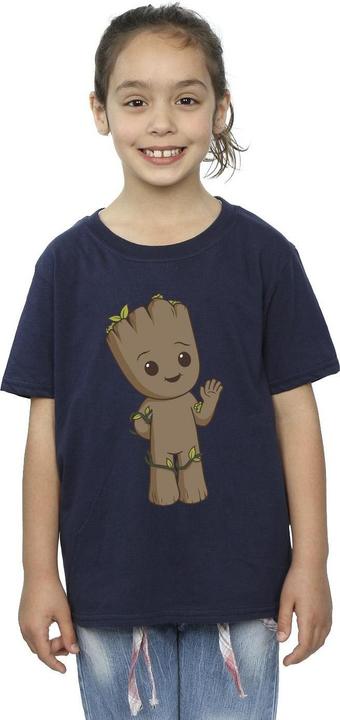 Actual product image Girls I Am Groot Cute Groot Cotton T-Shirt (104)