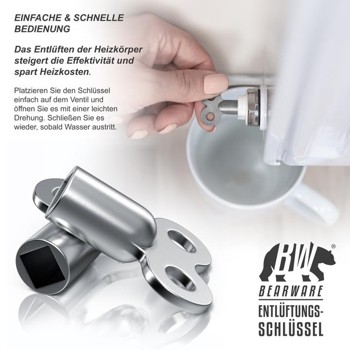 Produktbild Bearware Heizungsentlüftungsschlüssel Set