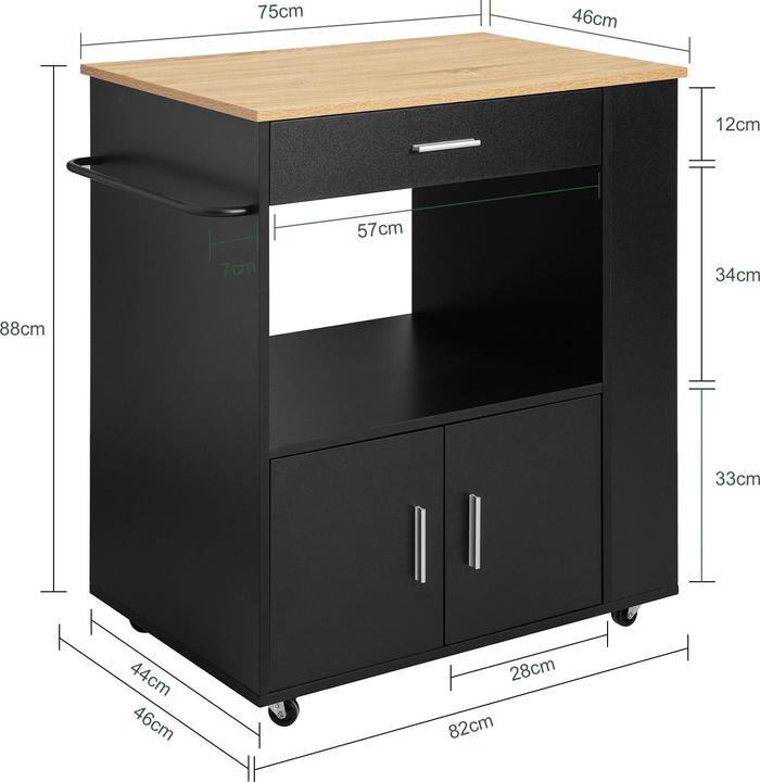 Actual product image SoBuy Kitchen trolley