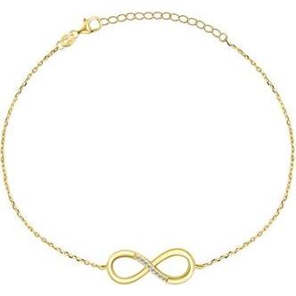 Brilio, Armschmuck, Silver - Timeless Gold Plated Infinity Bracelet BRC48Y