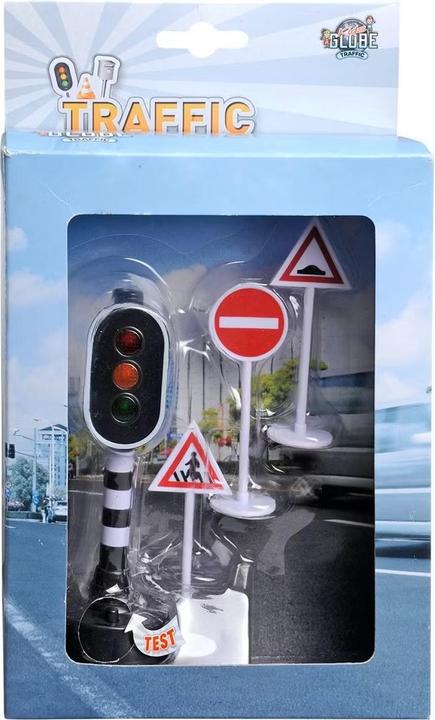 Productafbeelding Sombo Verkeerslicht met 3 verkeersborden -571835 incl. 1 CR2032 3V batterij