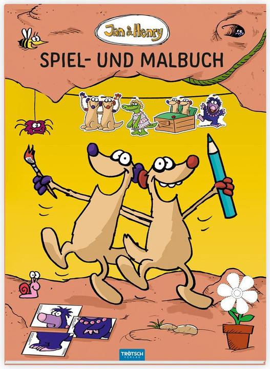 Jan und Henry Spiel- und Malbuc