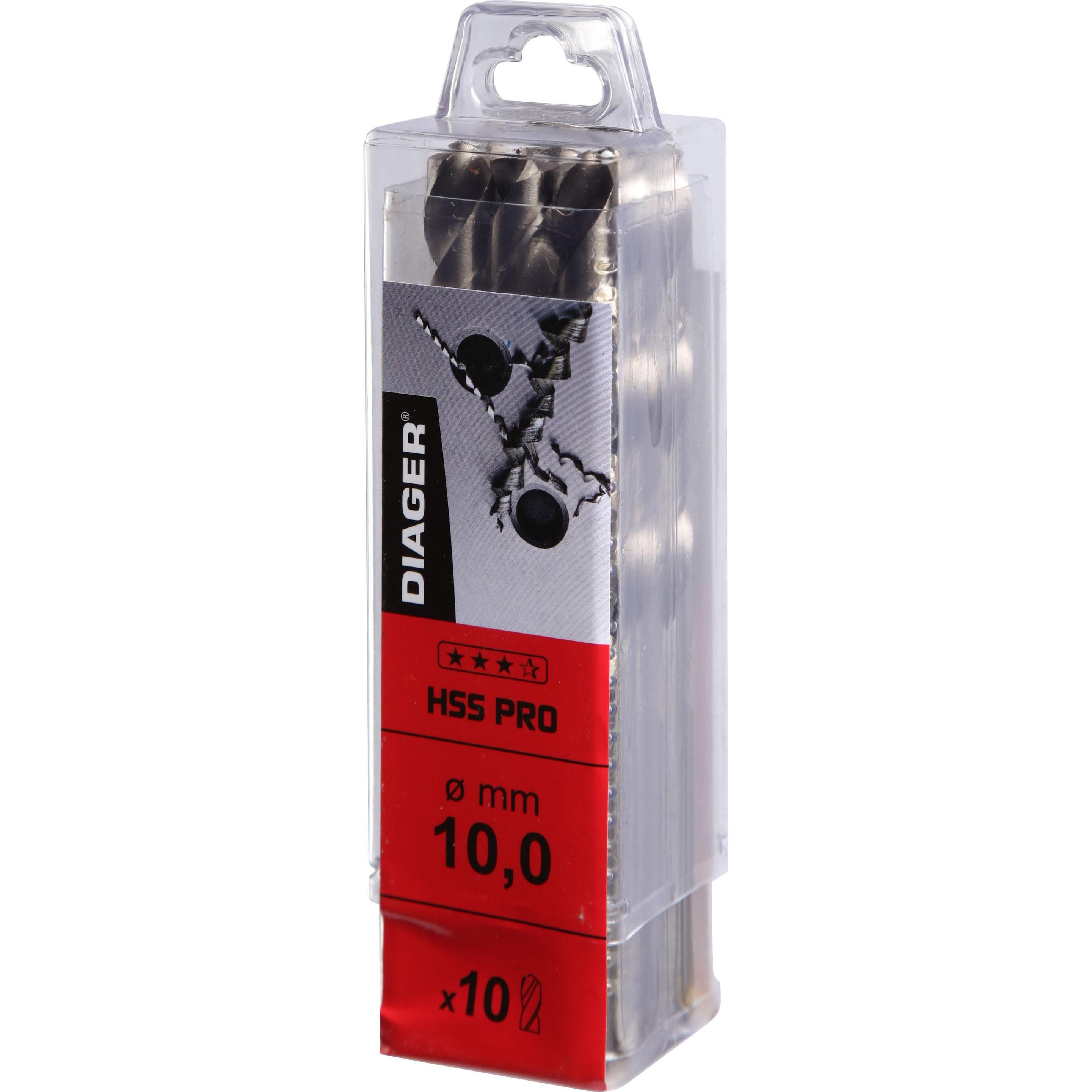 Diager, Bohrereinsatz, HSS ground PRO 10 Stk. 7 (7 Millimeter)