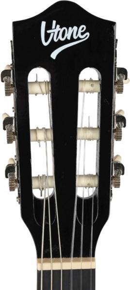 Actual product image No Name V-TONE CG ONE BK 4/4 Classical Guitar Black (Classical guitar, Back material: Lime wood, Saddle: ABS, Fingerboard: plastic, Side material: lime wood, Tip material: lime wood)