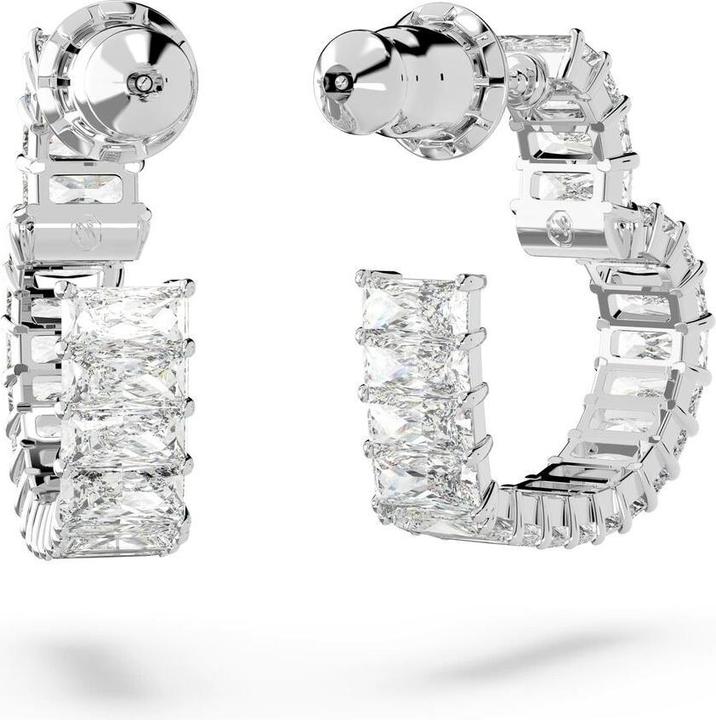 Immagine prodotto Swarovski Matrix Creoles Cuore Piccolo Bianco (Metallo Swarovski)