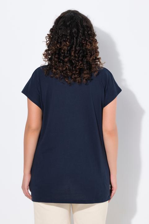 Produktbild Ulla Popken T-Shirt, Tunika-Ausschnitt, Halbarm (54)