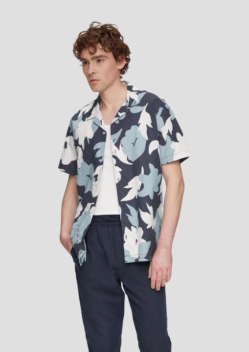 Produktbild S.Oliver Hemd Kurzarmhemd mit All-over-Print (L)