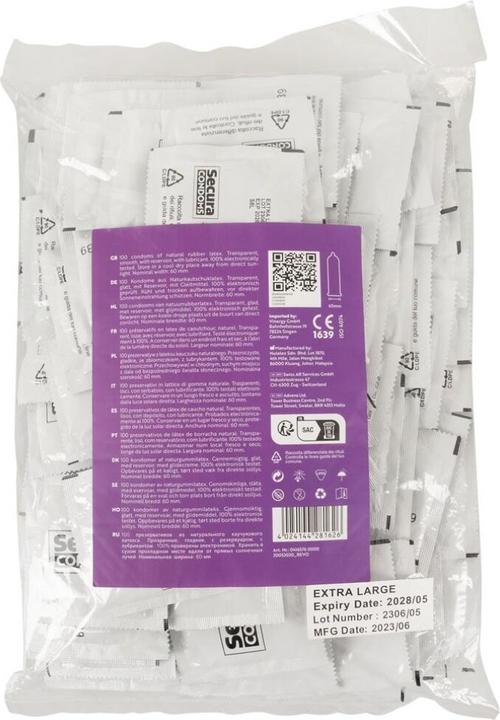 Actual product image Secura Extra Large (100 pcs.)