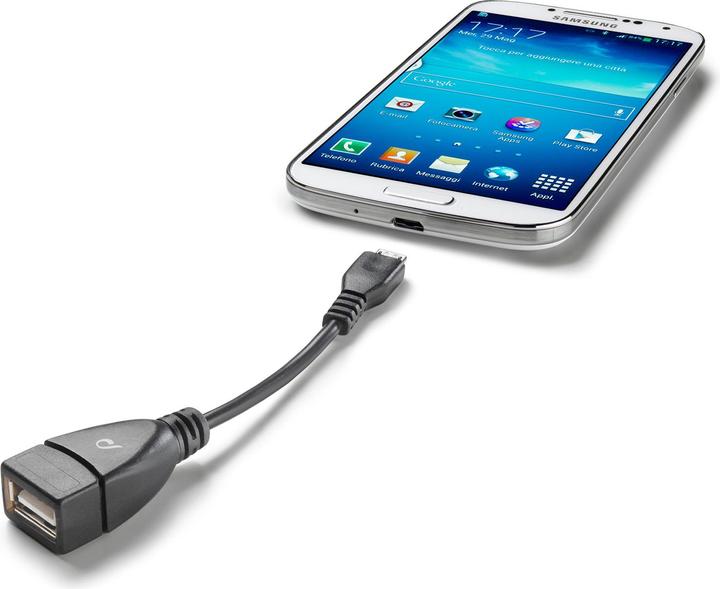 Produktbild Cellularline Verbindet deine USB-Peripheriegeräte mit dem Smartphone (Micro USB, USB-A)