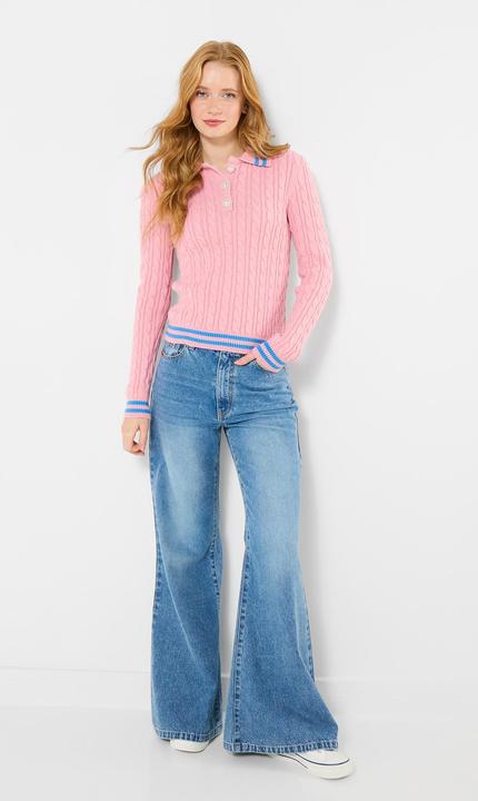 Image du produit Joe Browns Cable Knit Collared Jumper (50)