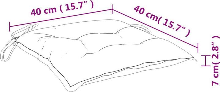 Actual product image vidaXL 10-piece garden lounge set with cushions (40 x 40 x 7 cm)