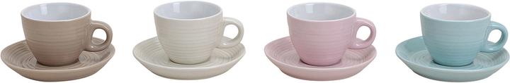 Produktbild Beanarella Espressotassen mit Untertassen, unifarben aus Porzellan, 4-fach sortiert, 5cm (50 ml)