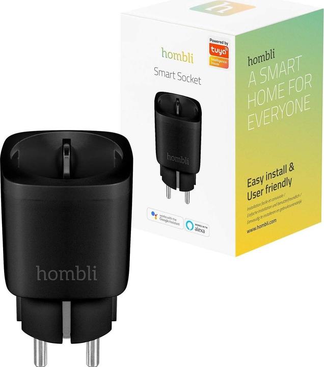 Actual product image Hombli Smart Outdoor Socket EU V2, Black
