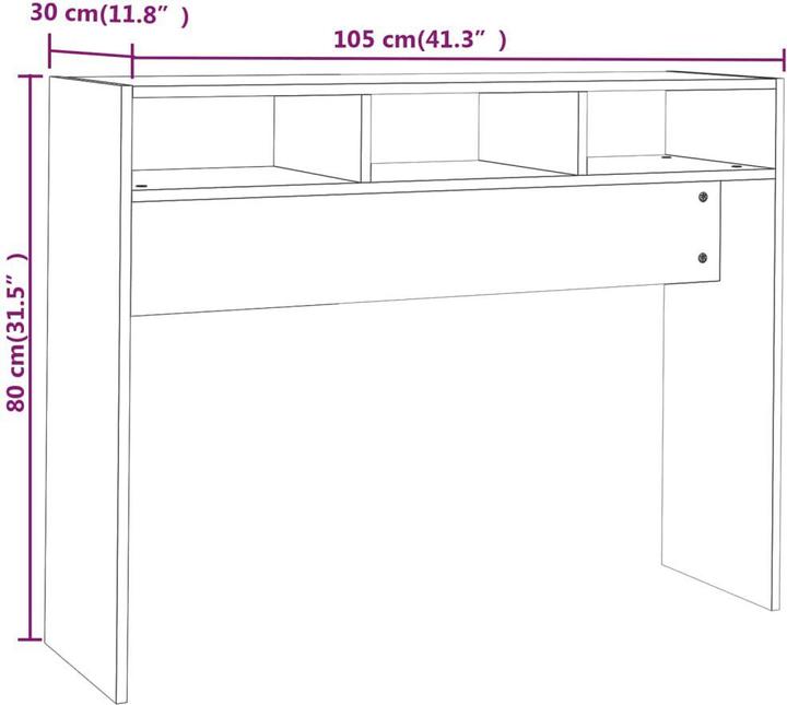 Produktbild VidaXL Konsolentisch (105 x 30 x 80 cm)