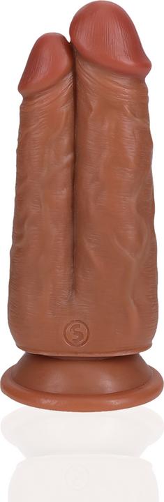 Produktbild RealRock Two in One Dildo 5/6 - 12,7/15,2 cm - Tan