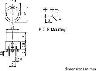 Produktbild Velleman Key Switch Round 9.0mm Red
