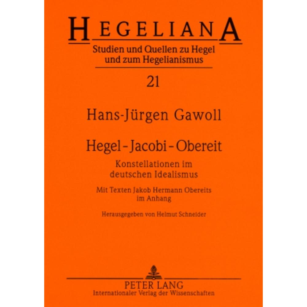 Hegel - Jacobi - Obereit, Fachbücher