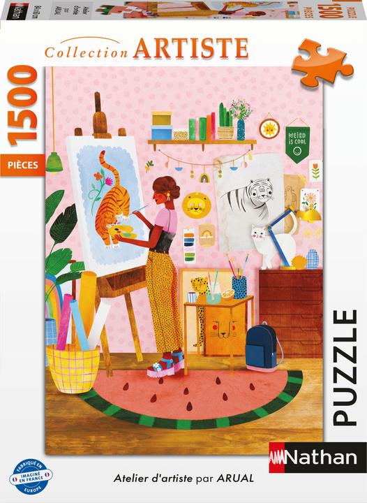 Image du produit Nathan Puzzle 1500 pièces Artist's Studio - Laura Lhuillier (1500 pièces)
