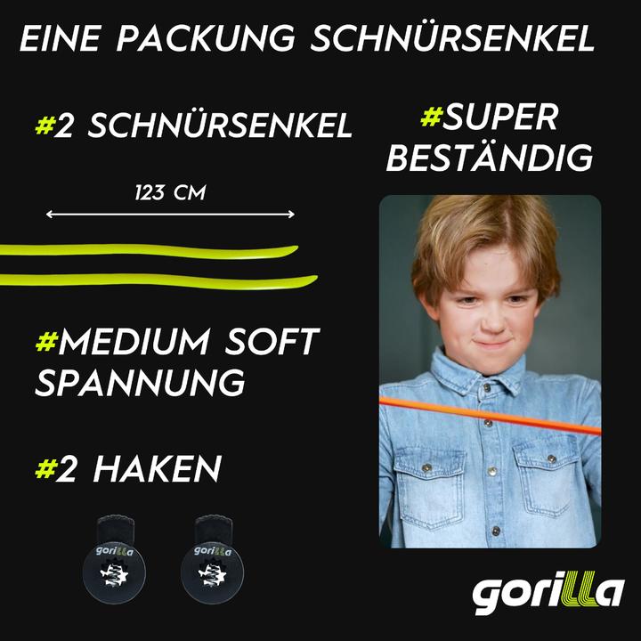 Immagine prodotto Gorilla Lacci elastici in silicone per escursioni (138 cm)