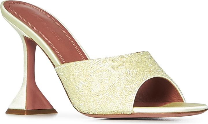 Actual product image Amina Muaddi Sandals Yellow (39)