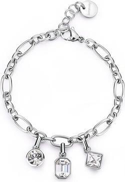 Actual product image Brosway Glittering Steel Bracelet With Pendants Symphonia Bym191