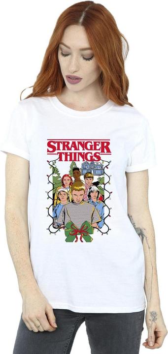 Immagine prodotto Netflix Stranger Things Christmas Poster Maglietta Ampia Donna (XXL)