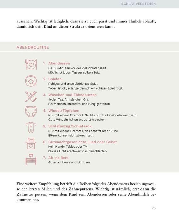 Valori nutrizionali e ingredienti Entspannt einschlafen – glücklich aufwachen. Das Schlafcoaching-Buch für Babys und Kleinkinder. (Tedesco, Miriam End, 2022)