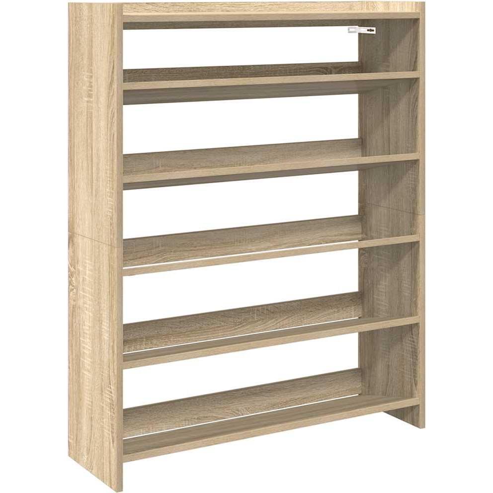 Thumbnail - VidaXL, Schuhschrank, Schuhregal Sonoma-Eiche 80x25x100 cm Holzwerkstoff (80 x 25 x 100 cm)