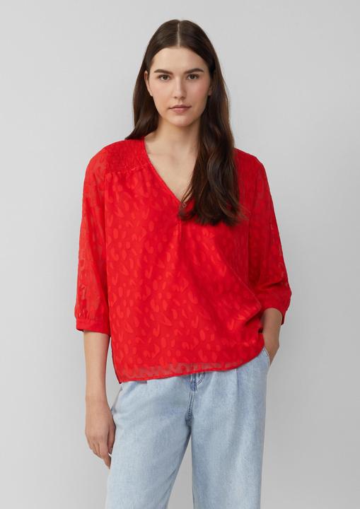 Actual product image S.Oliver Bluse Bluse aus Struktur-Chiffon im Relaxed Fit